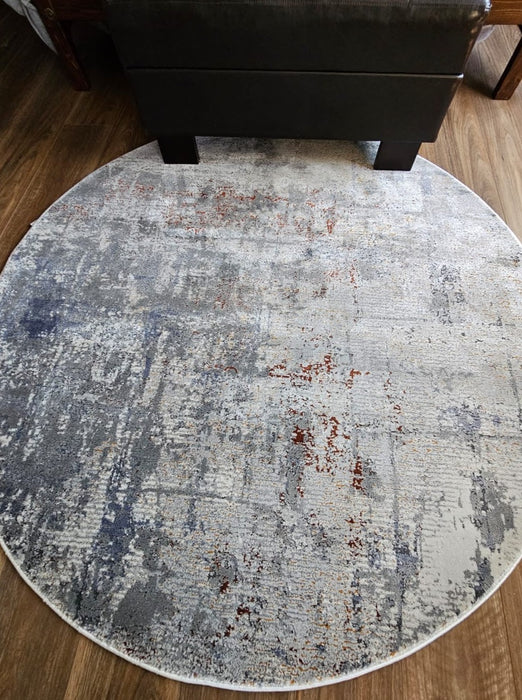 Zonal Amasya Grey Round Rug