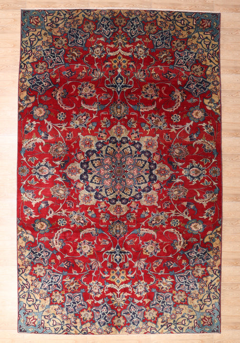 Afshon Persian Najaf Red Blue Rug