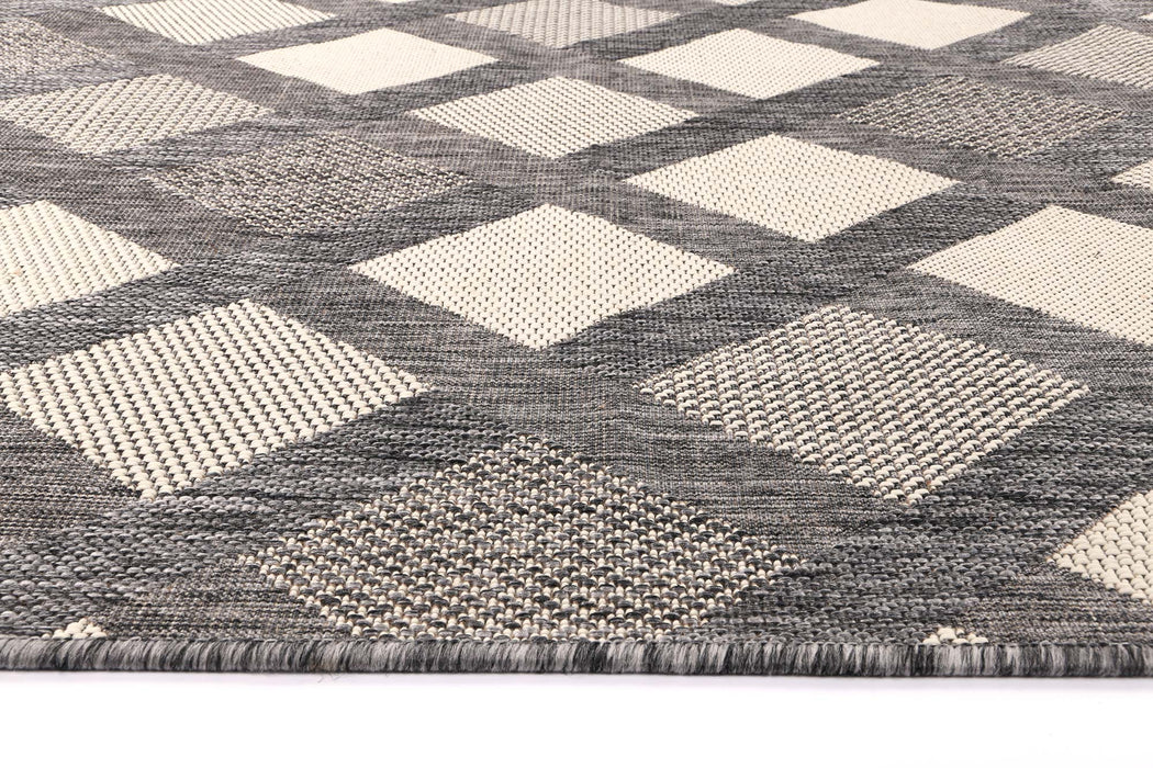 Sisalo Diamond Grey Cream Rug