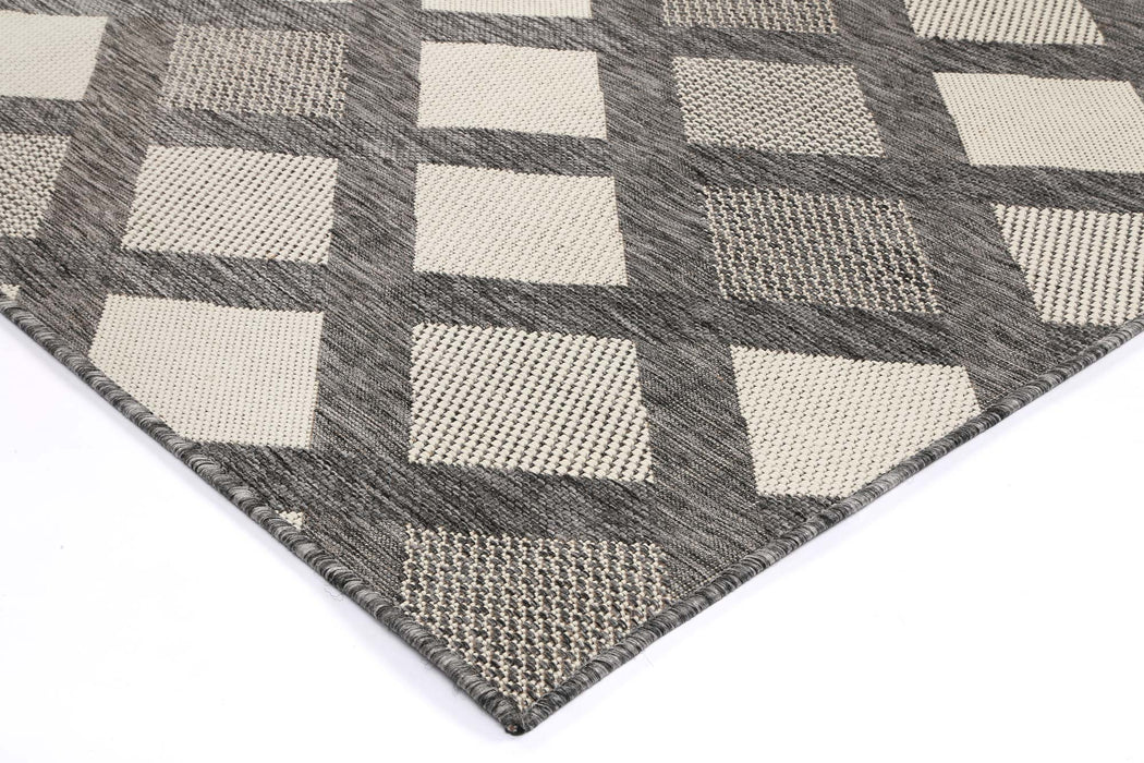 Sisalo Diamond Grey Cream Rug