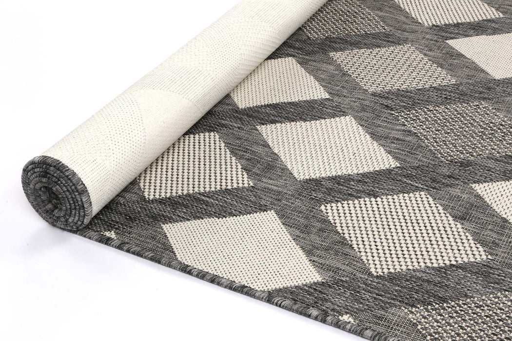 Sisalo Diamond Grey Cream Rug