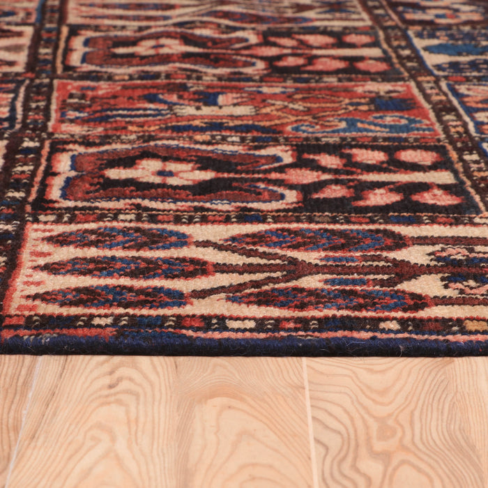 Afshon Persian Bakhtiar Patch Blue Red Rug