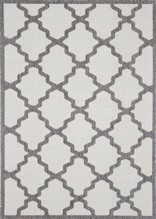 Sisalo Trellis Cream Grey Rug