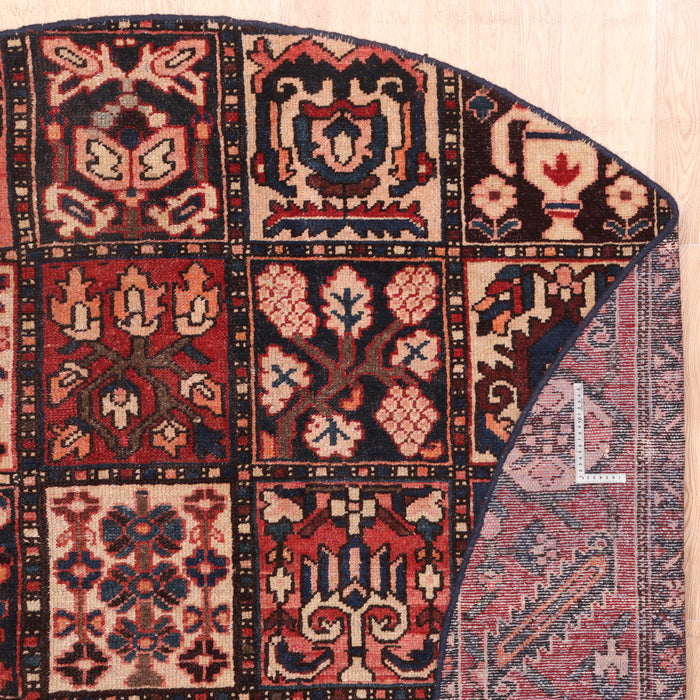 Afshon Persian Bakhtiar Patch Blue Red Rug