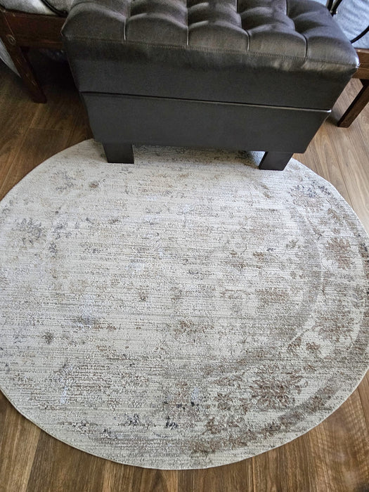 Peerless Bodrum Grey Round Rug