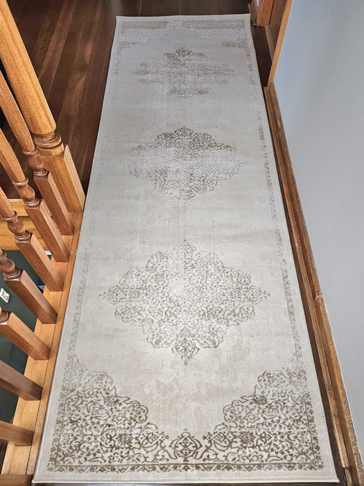 Genus Amasya Beige Runner Rug