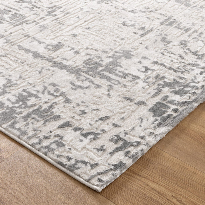 Antique Contemporary Cream Grey Rug