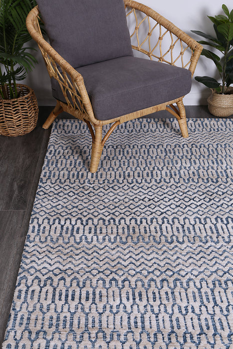 Amrish Camphils Navy Tribal Rug