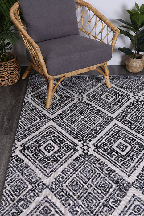 Amrish Glenfalls Anthracite Tribal Rug