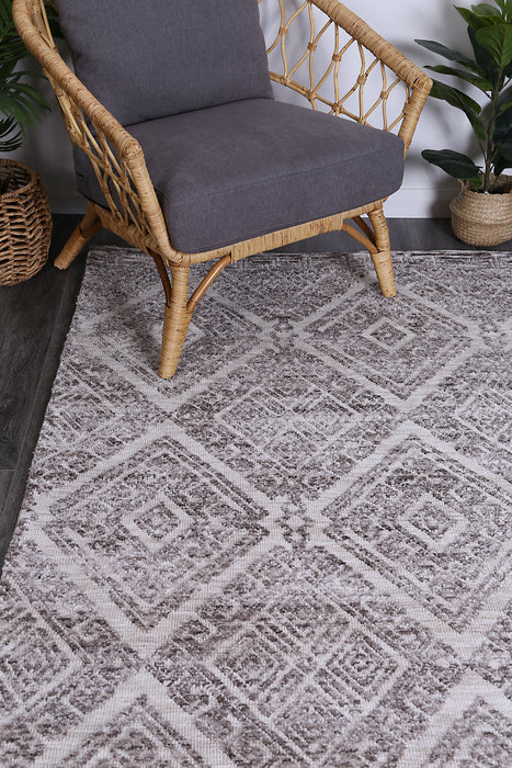 Amrish Glenfalls Grey Tribal Rug