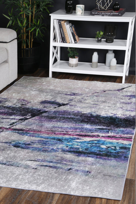 Divine Multi Watercolour Pastel Non-Slip Rug