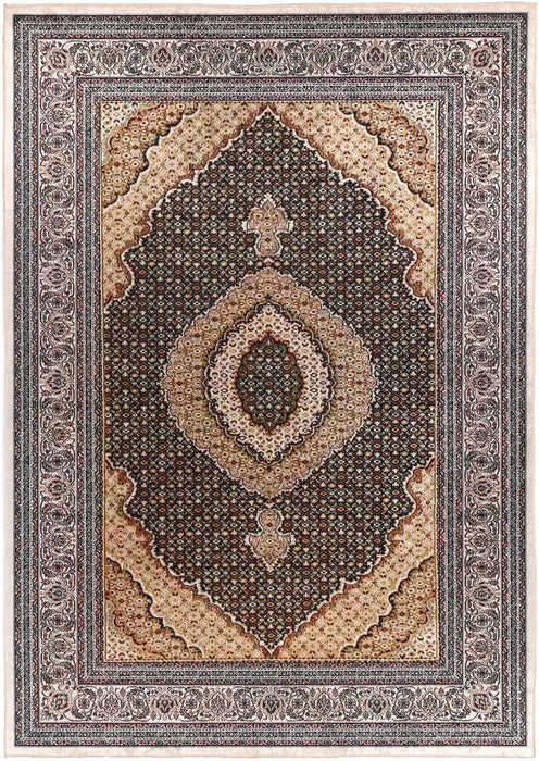 Divine Medallion Gold Non-Slip Runner Rug