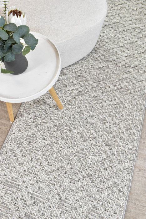 Berlin Street Light Grey Runner Rug