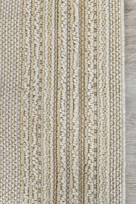 Berlin Frame Beige Runner Rug