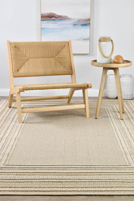 Berlin Frame Beige Rug