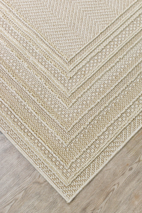 Berlin Frame Beige Rug