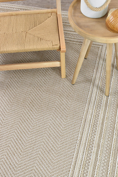 Berlin Frame Beige Rug