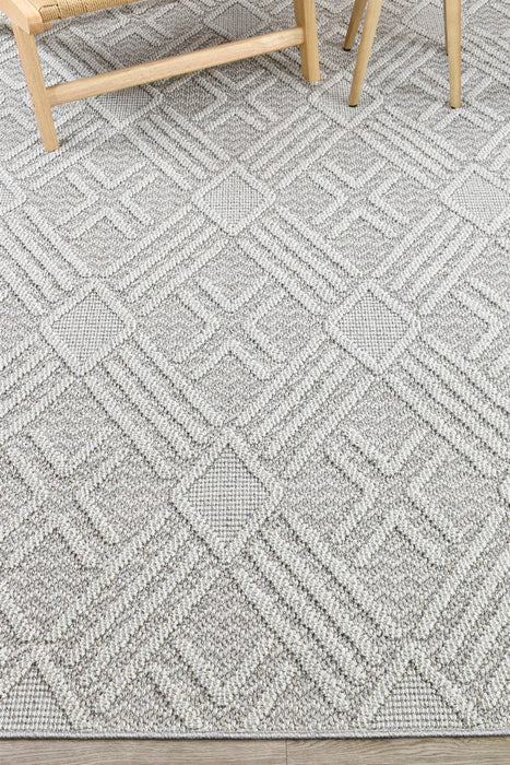 Berlin Cross Light Grey Rug