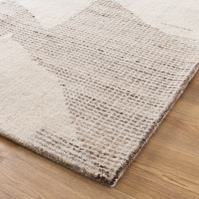 Caspian Flecks Beige Wool Rug