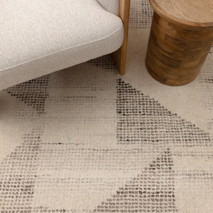 Caspian Flecks Beige Wool Rug