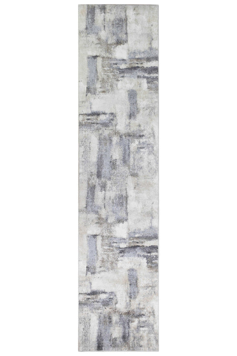 Chart Cast Cream Grey Rug