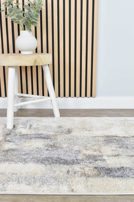 Chart Cast Cream Grey Rug