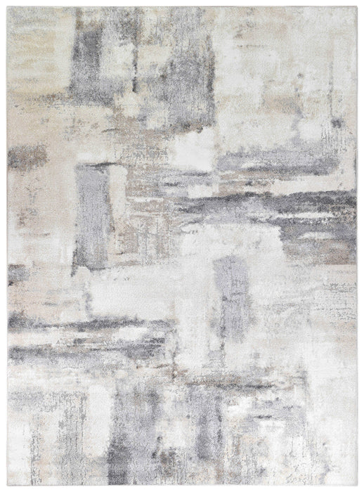 Chart Cast Cream Grey Rug