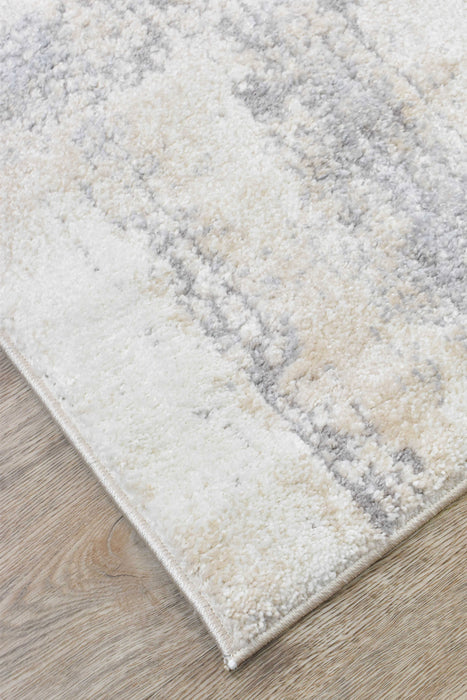 Chart Cast Cream Grey Rug