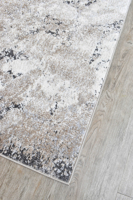 Chart Earth Cream Grey Runner rug