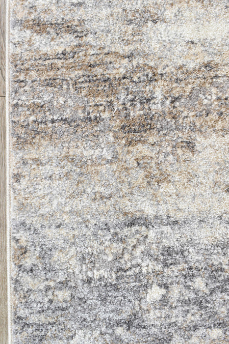 Chart Sandstone Grey Runner Rug