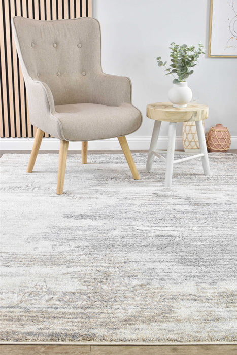 Chart Sandstone Grey Rug