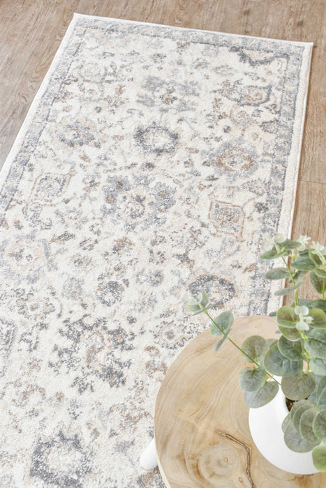 Chart Oasis Cream Grey Runner Rug