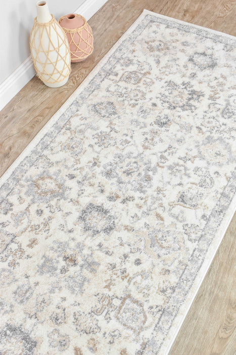 Chart Oasis Cream Grey Runner Rug