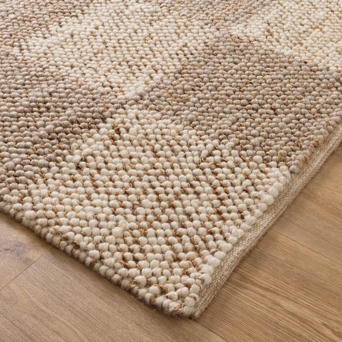 Twin Weave Checkered Beige Ivory Rug