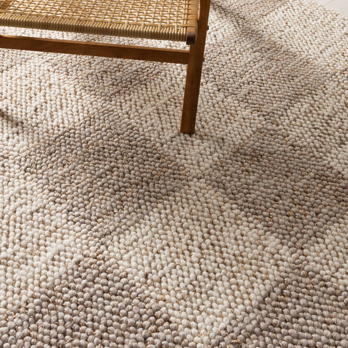 Twin Weave Checkered Beige Ivory Rug