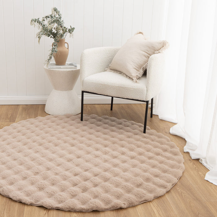 Machine Washable shag Round rug 