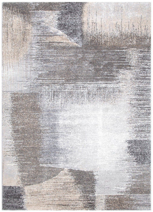 Sunkist Sere Abstract Grey Beige Rug