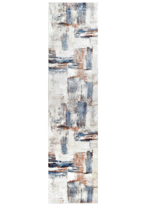 Florence Temptress Blue Rust Runner Rug