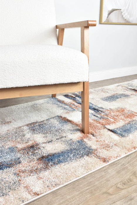 Florence Temptress Blue Rust Runner Rug