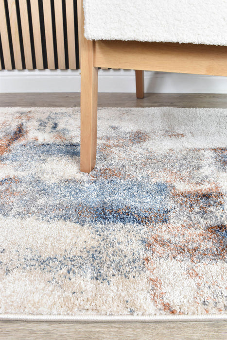 Florence Temptress Blue Rust Runner Rug