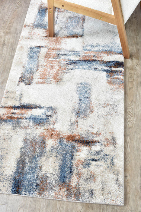 Florence Temptress Blue Rust Runner Rug