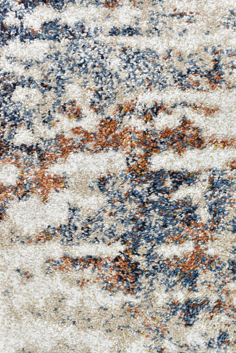 Florence Orangeade Blue Rust Rug