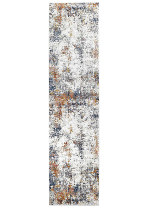 Florence Condiment Blue Rust Runner Rug