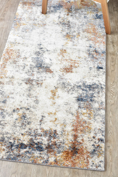 Florence Condiment Blue Rust Runner Rug