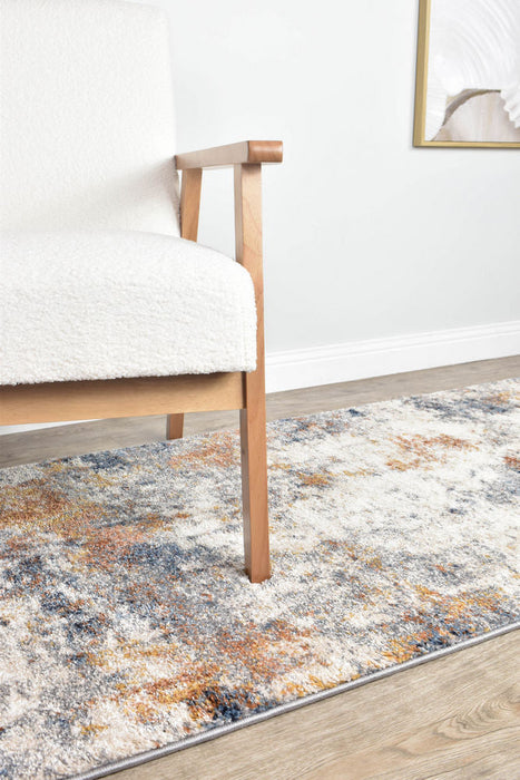 Florence Condiment Blue Rust Runner Rug