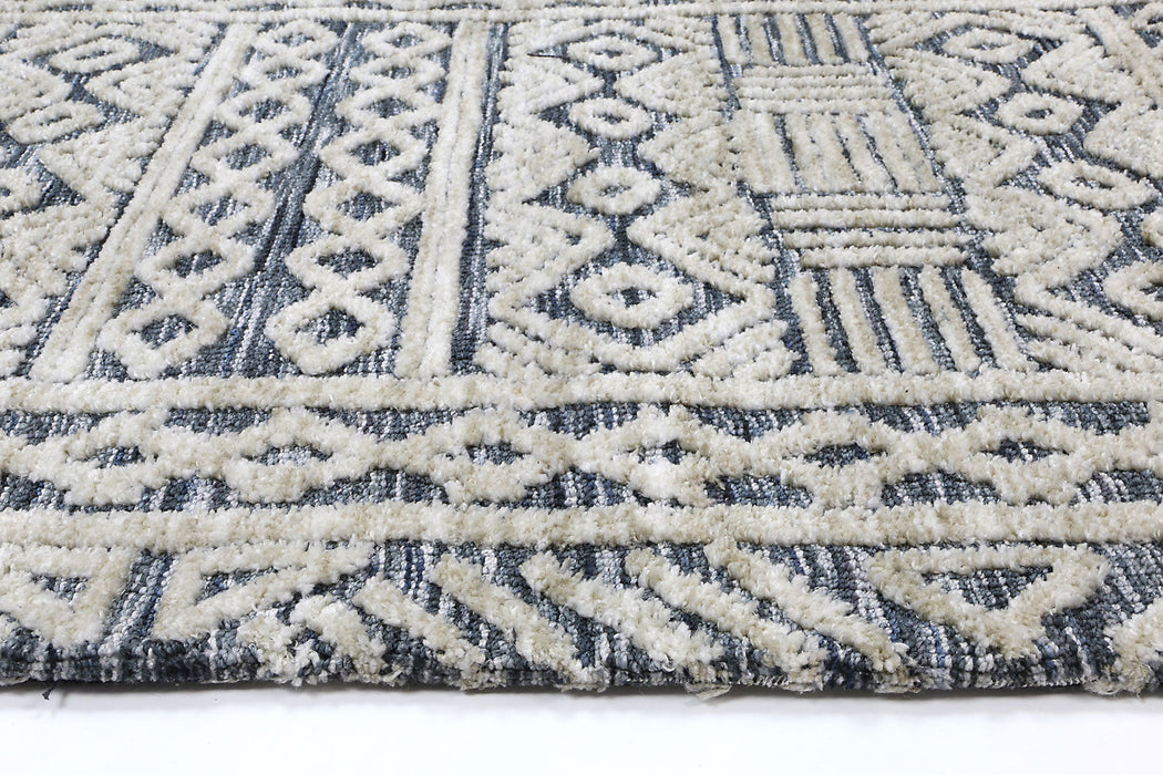 Amrish Glenroy Blue Tribal Rug