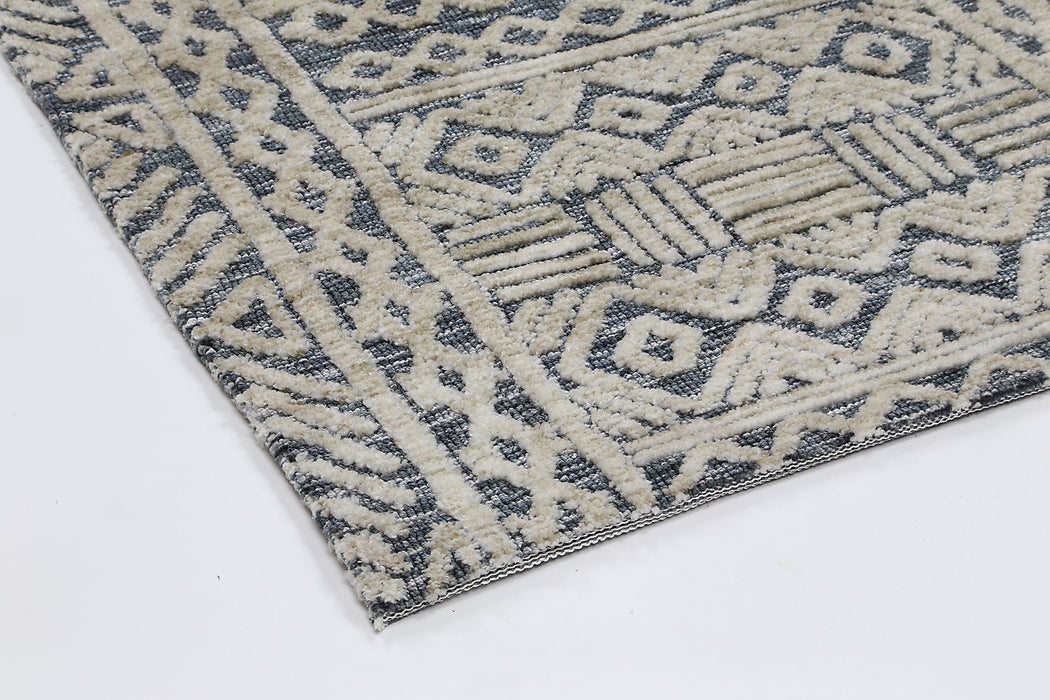 Amrish Glenroy Blue Tribal Rug