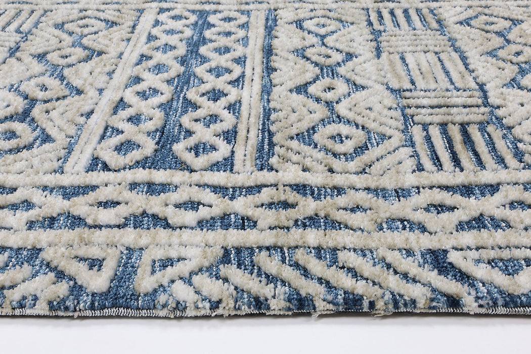 Amrish Glenroy Navy Tribal Rug