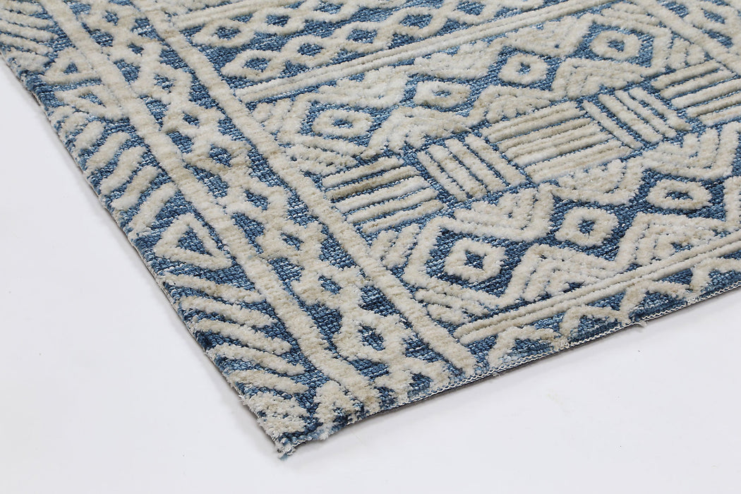 Amrish Glenroy Navy Tribal Rug