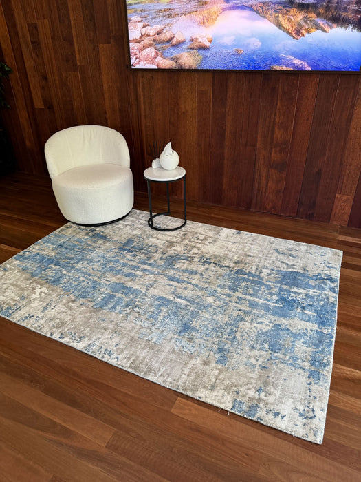 Parker Line Bamboo Silk Light Blue Rug